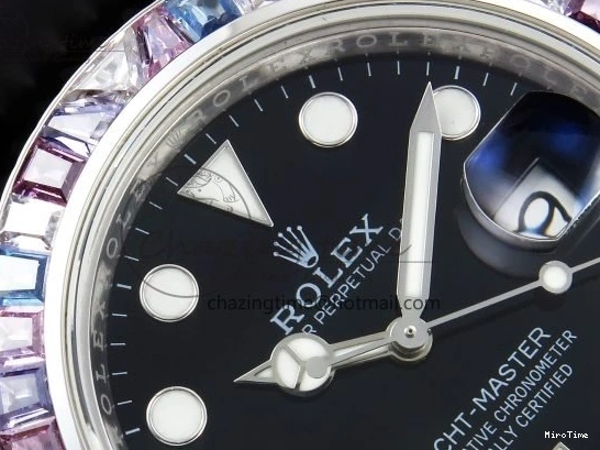 MiroTime 0422 Yacht-Master 226659 KF 1:1 Best Edition Diamonds Bezel WG Wrapped on Oysterflex Strap VR3235 (Gen Weight) Timeless 1576